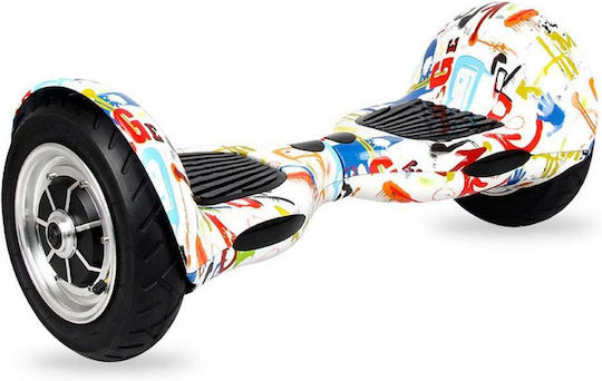 Smart Balance Wheel 10" Graffiti Hip-Hop Hoverboard με 12km/h Max Ταχύτητα και 20km Αυτονομία Πολύχρωμο
