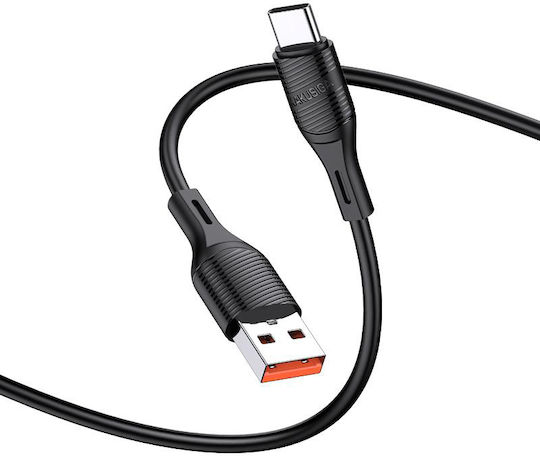 Kakusiga USB 2.0 Cable USB-C male - USB-A 15W Μαύρο 1m KSC-953-C-BK