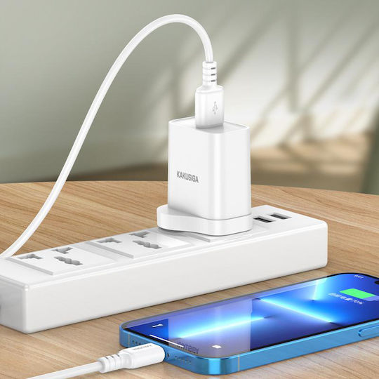 Kakusiga USB-C zu Lightning Kabel 20W Weiß 1m (KSC-982-LC-WH)
