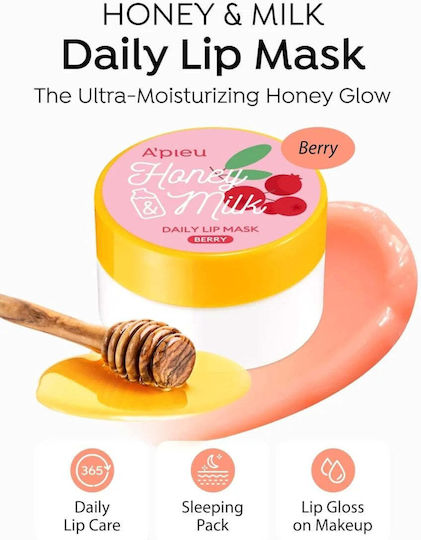 A'Pieu Honey & Milk Μάσκα Χειλιών 6gr