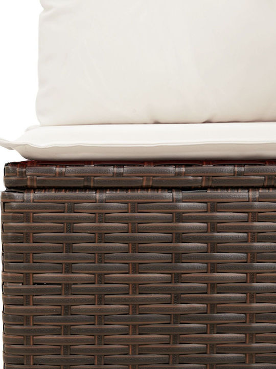 Tree-Seater Sofa Outdoor Rattan with Pillows 55x62x69cm