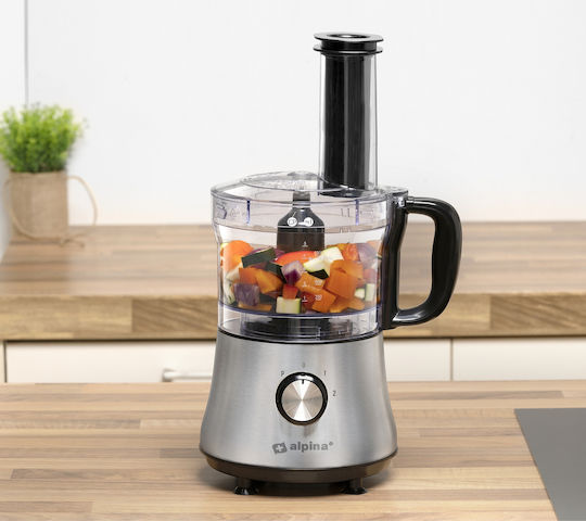 Alpina Appliances Multifunctional Food Processor 500W with Pot 1lt and Jug Blender