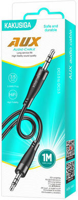 Kakusiga 3.5mm Jack Audio Cable 3.5mm Male - 3.5mm Male Black 1m KSC-893-BK