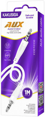 Kakusiga 3.5mm Male To 3.5mm Male White Audio Cable 1m KSC-893-WH