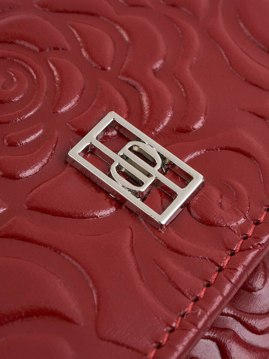 Μεγάλο Δερμάτινο Γυναικείο Πορτοφόλι με RFID Κόκκινο