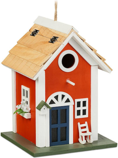 Dekoratives Vogelhaus im rustikalen Stil