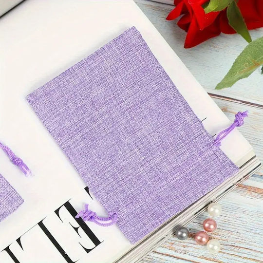 Panora Stoff Beutel für Geschenke Lila 9x7cm.