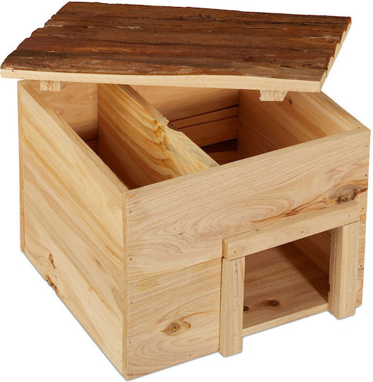 Wooden Hedgehog House 22.5 X 32 X 27 Cm
