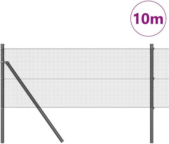 vidaXL Συρματόπλεγμα Σετ Γκρι 0.4x10m