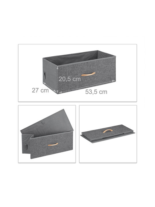 Noptieră Lemnoasă cu Picioare Metalice Gri 30x74.5x58cm