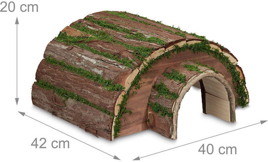 Wooden Hedgehog House 20 x 40 x 42 Cm