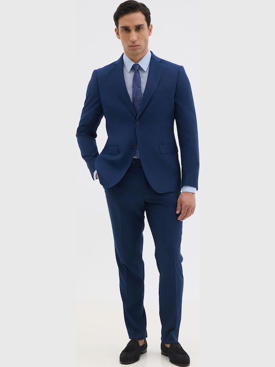 Men's Suit Jacket Slim Fit Blue