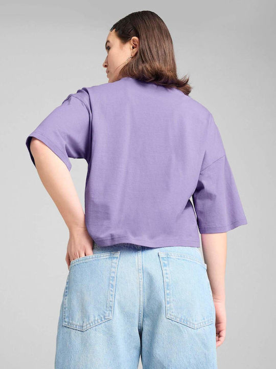PUMA Women's Oversized T-shirt Purple
