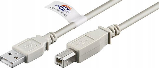 Goobay 3m USB 2.0 Cable A-Male to B-Male Gray (50832)