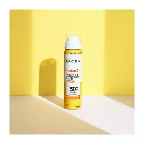 Garnier ​​Vitamic c Brightening Over Make-Up UV Sunscreen Mist Face SPF50+ 75ml