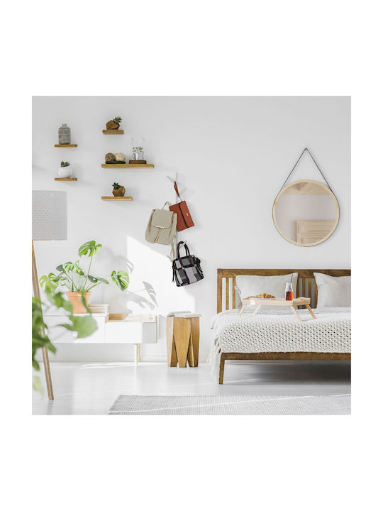 Tree-shaped Coat Rack 8 Hooks Dimensions 100.5 X 19.5 X 7 Cm White Relaxdays