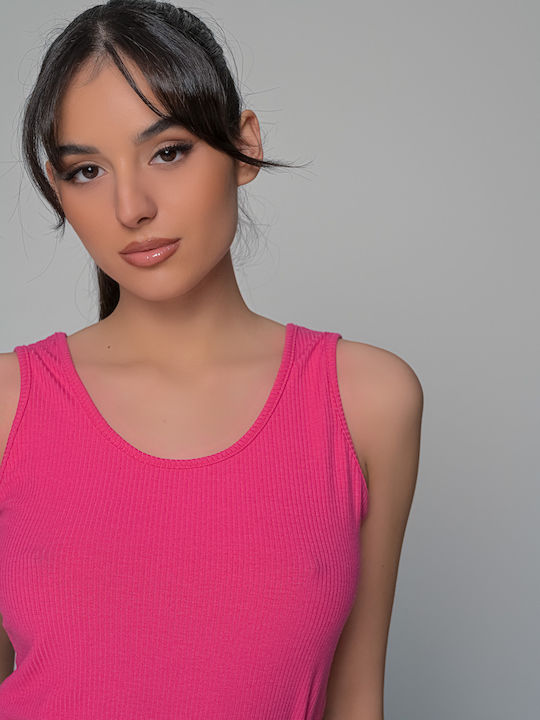 Women's T-Shirt with Spaghetti Strap Fuchsia