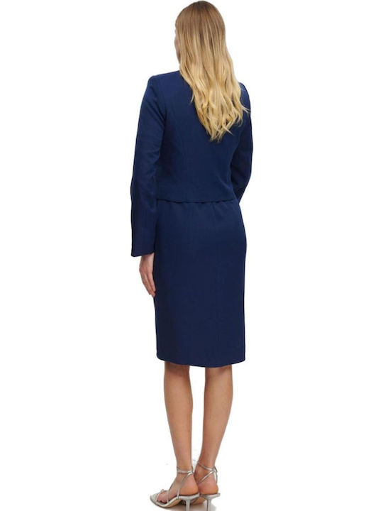 Fibes Kurz Damen Blazer Blue