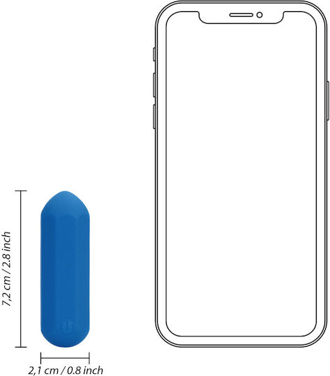 LoveLine Hexagon Shaped Mini Δονητής Bullet Μπλε