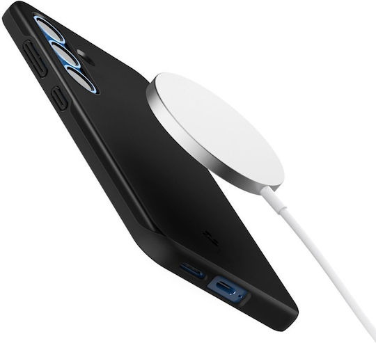 Spigen Thin Fit Mag Back Cover Plastic / Silicone 1.55mm Black (Galaxy S25)
