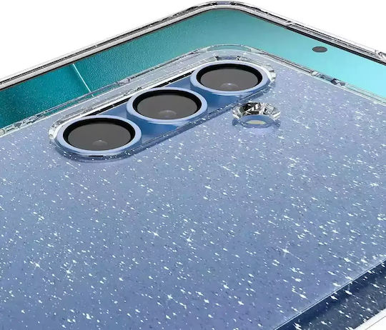 Spigen Liquid Crystal Umschlag Rückseite Silikon / Gehärtetes Glas 0.3mm Transparent (Galaxy S25+)