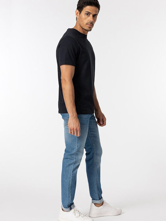 Men's Jeans Pants Elastic Blue