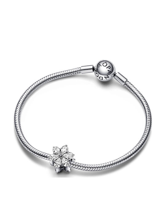 Pandora Charm Floare cu Zircon