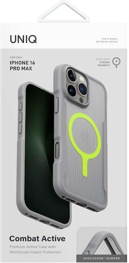 Uniq Combat Umschlag Rückseite Kunststoff / Silikon mit Band Gray (iPhone 17 Pro Max / iPhone 17 Pro / iPhone 16 Pro Max)