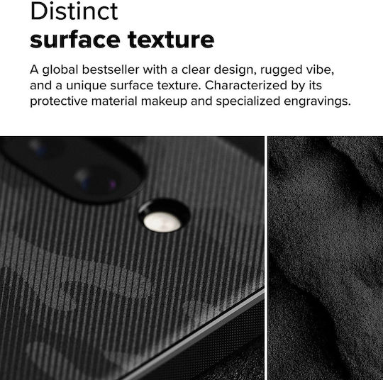 Ringke Design Umschlag Rückseite Schwarz (Google Pixel 9a)