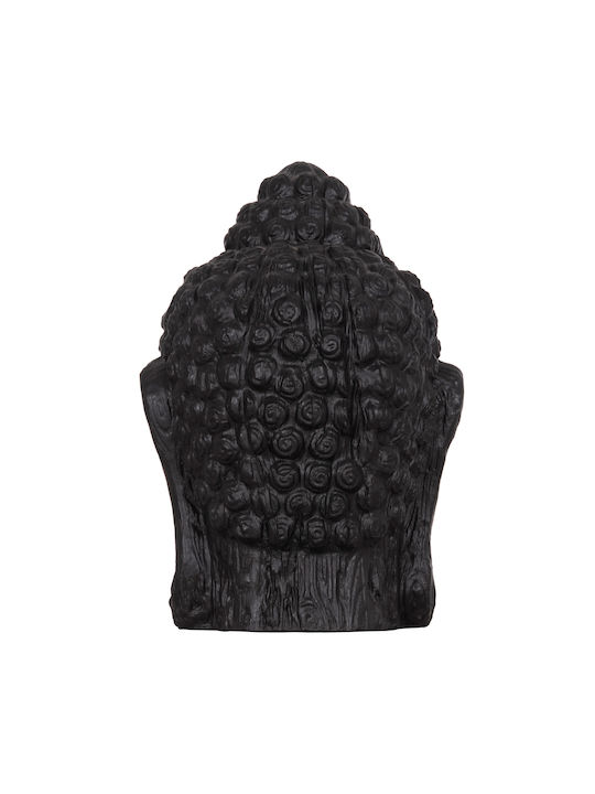 Decorative Floor XXL Buddha Head HM4385.01 Plaster Black 90x90x100cm