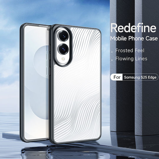 Dux Ducis Aimo Задна Корица Силикон / Пластмаса Черна Galaxy S25 Edge