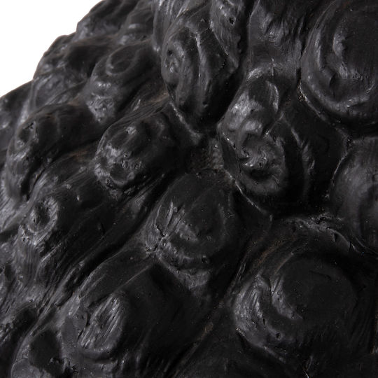 Decorative Floor XXL Buddha Head HM4385.01 Plaster Black 90x90x100cm