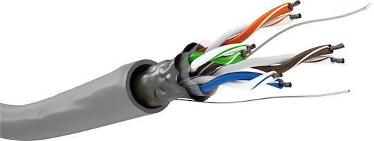 Goobay U/UTP Cat.5e (Gigabit) Мрежов Кабел Ethernet 305м Сив