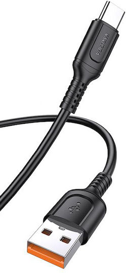 Kakusiga USB 2.0 Cable USB-C male - USB-A 15W Μαύρο 1m KSC-805-C-BK