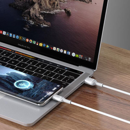 Kakusiga USB 2.0 Cable USB-C male - USB-A 15W Μαύρο 1m KSC-805-C-BK