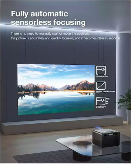 BlitzWolf BW-V7 Mini Projector LCD Full HD Λάμπας LED με Wi-Fi και Ενσωματωμένα Ηχεία