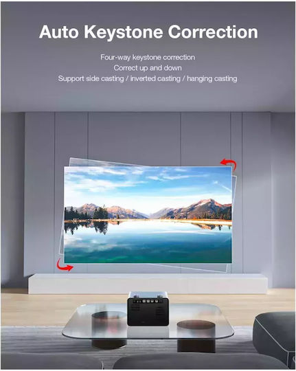 BlitzWolf BW-V7 Mini Projector LCD Full HD Λάμπας LED με Wi-Fi και Ενσωματωμένα Ηχεία