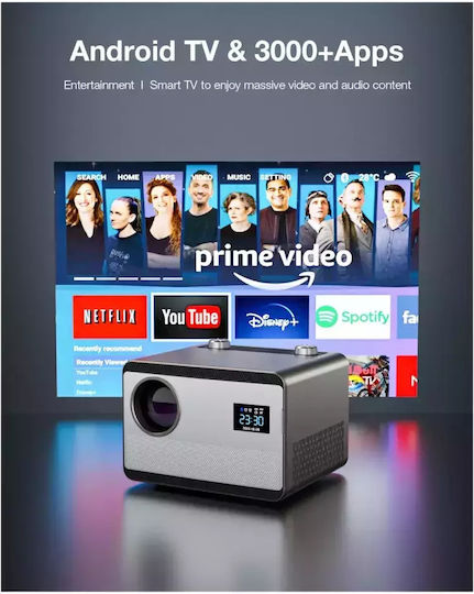 BlitzWolf BW-V7 Mini Projector LCD Full HD Λάμπας LED με Wi-Fi και Ενσωματωμένα Ηχεία