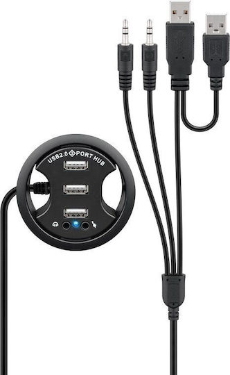 Goobay Hub 3 Θυρών USB 2.0 με σύνδεση USB-A
