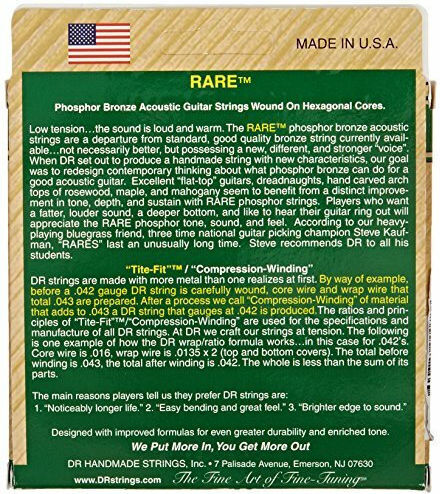 DR Σετ Phosphor Bronze Χορδών 12 - 54" για Ακουστική Κιθάρα Rare