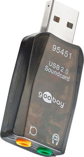 Goobay Εξωτερική USB Κάρτα Ήχου 2.0 95451