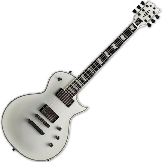 ESP E-II Eclipse Electric Guitar Single cut with HH Pickup Configuration Snow White with Case