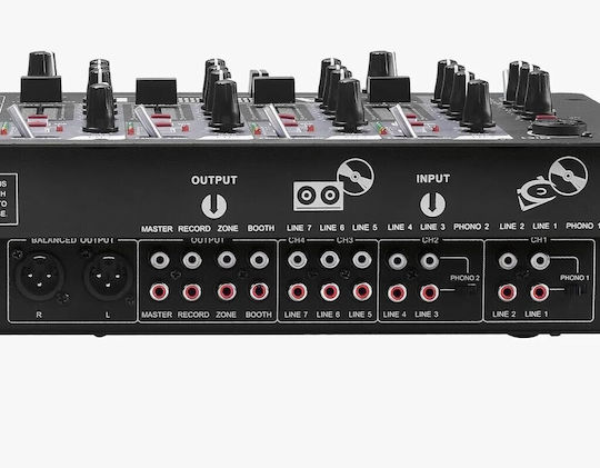 Audien DJ-1001UFB Analog Mischpult 5 Kanäle & Bluetooth