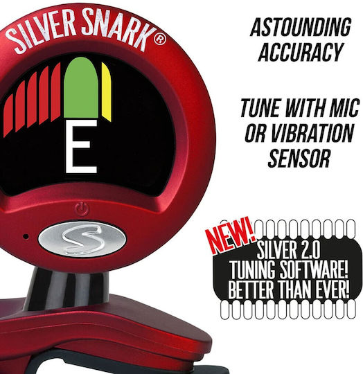 Danelectro Цветово Тунер Snark Red 2 Clip-on в Червен Цвят