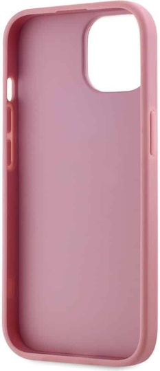 Karl Lagerfeld Pu Signature Umschlag Rückseite Metallisch Rosa (iPhone 15)