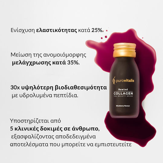 Purovitalis Rewind με Βιταμίνη C και Υαλουρονικό Οξύ 60ml