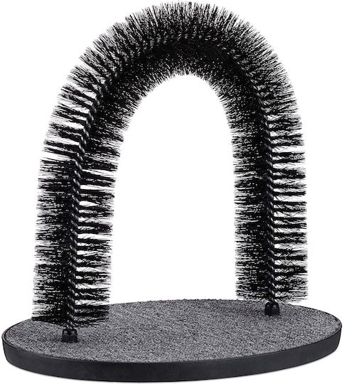 Self-standing Cat Brush Relaxdays Black 38 X 36 X 28.5 Cm