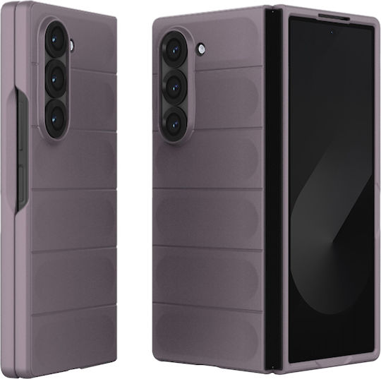 Techsuit Magic Umschlag Rückseite Kunststoff Lila (Galaxy Z Fold6)