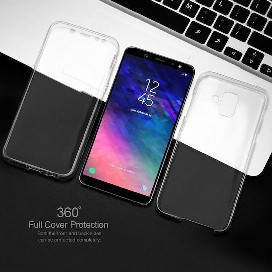 Front & Back Ultra Slim С пълно покритие (360°) Силикон 0.3мм Прозрачен (Galaxy A6 2018)