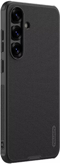 Nillkin Super Frosted Pro Задна корица Пластмаса / Силикон Черен (Galaxy S25+)